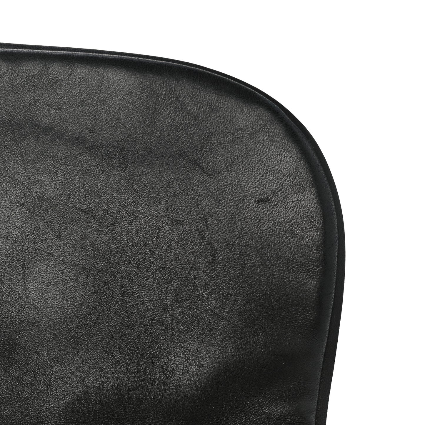 Lambskin Quilted Large Pagode Piping Flap Black