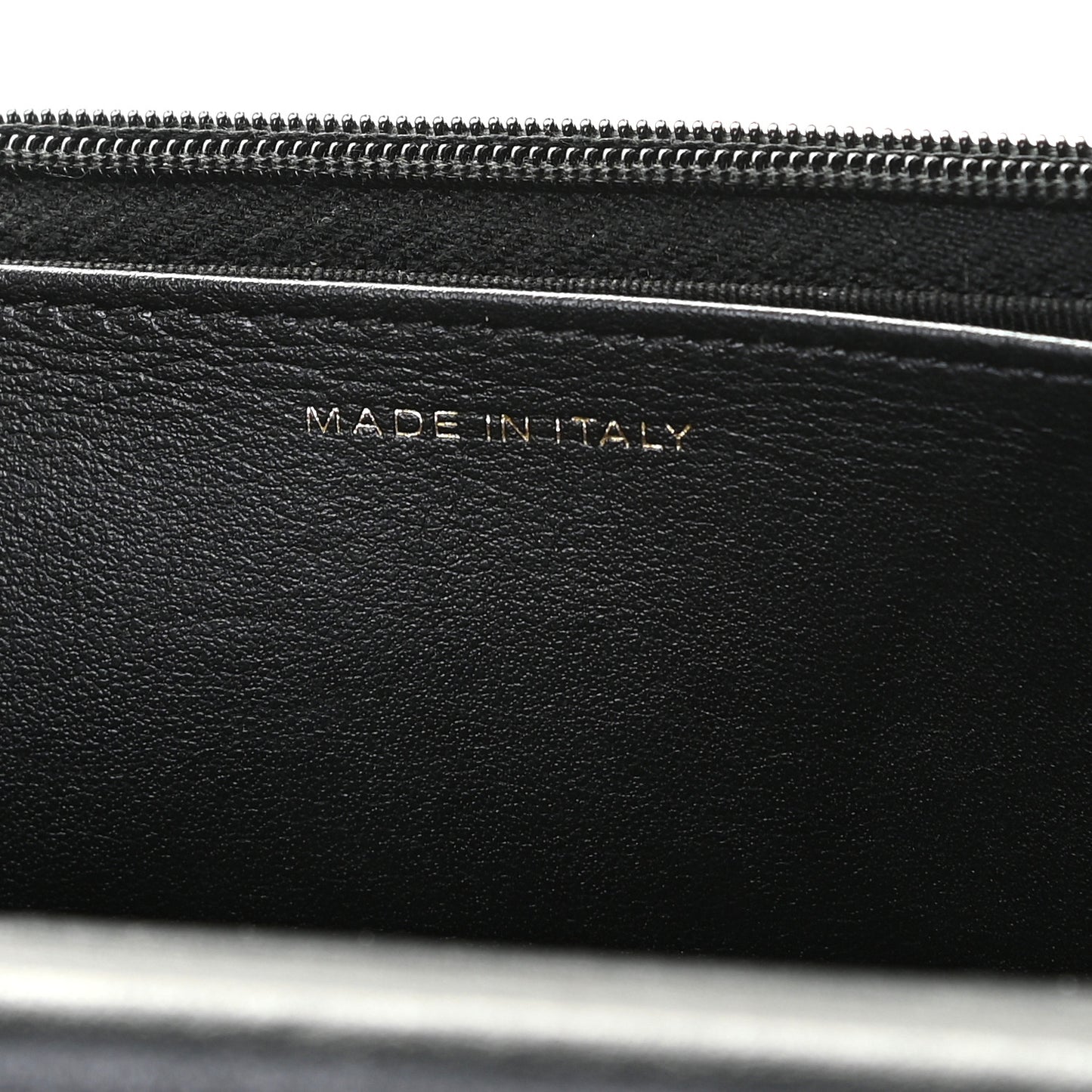 Patent Quilted Wallet On Chain WOC Black