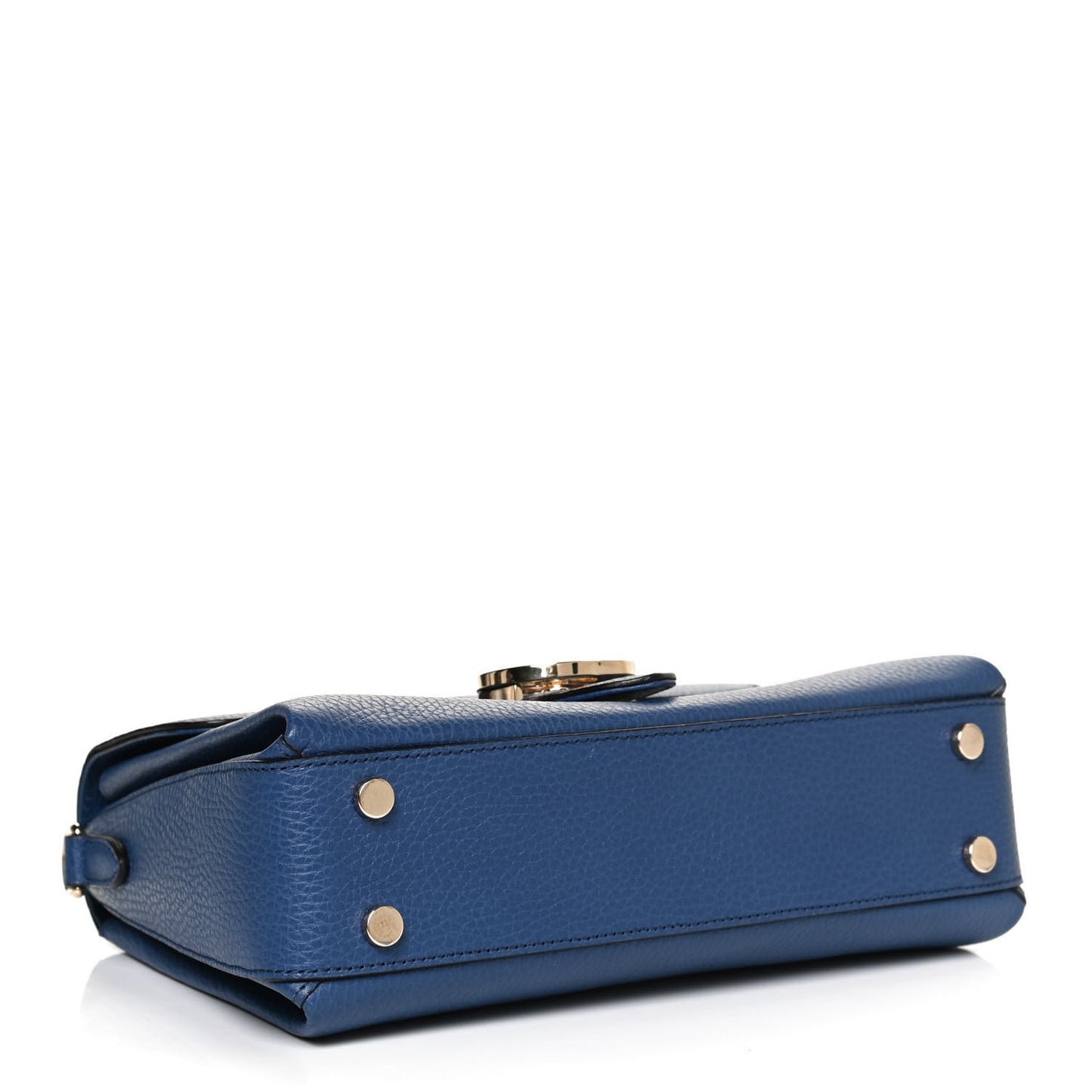 Dollar Calfskin Interlocking G Top Handle Shoulder Bag Caspian