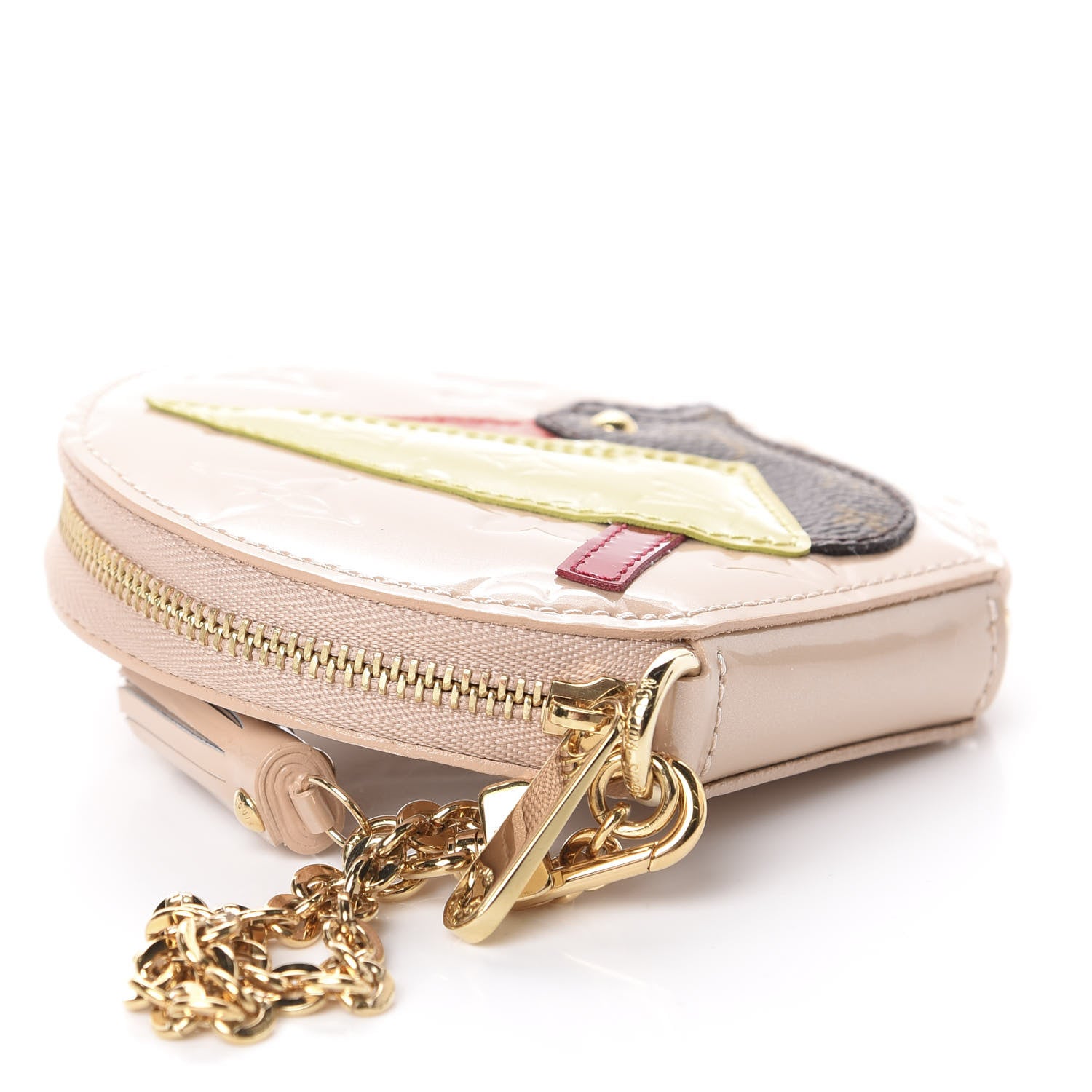 Louis Vuitton Vernis Animania Oiseau Songbird Coin Purse Rose Florentin 4 of 6