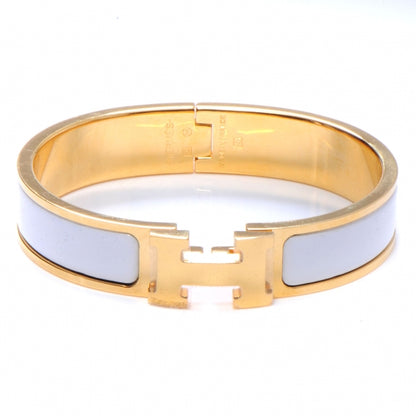 Hermes Enamel Narrow Clic Clac H Bracelet PM White 1 of 5