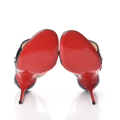 Christian Louboutin Patent Sova Heel 100 Sandals 35.5 Black 7 of 8
