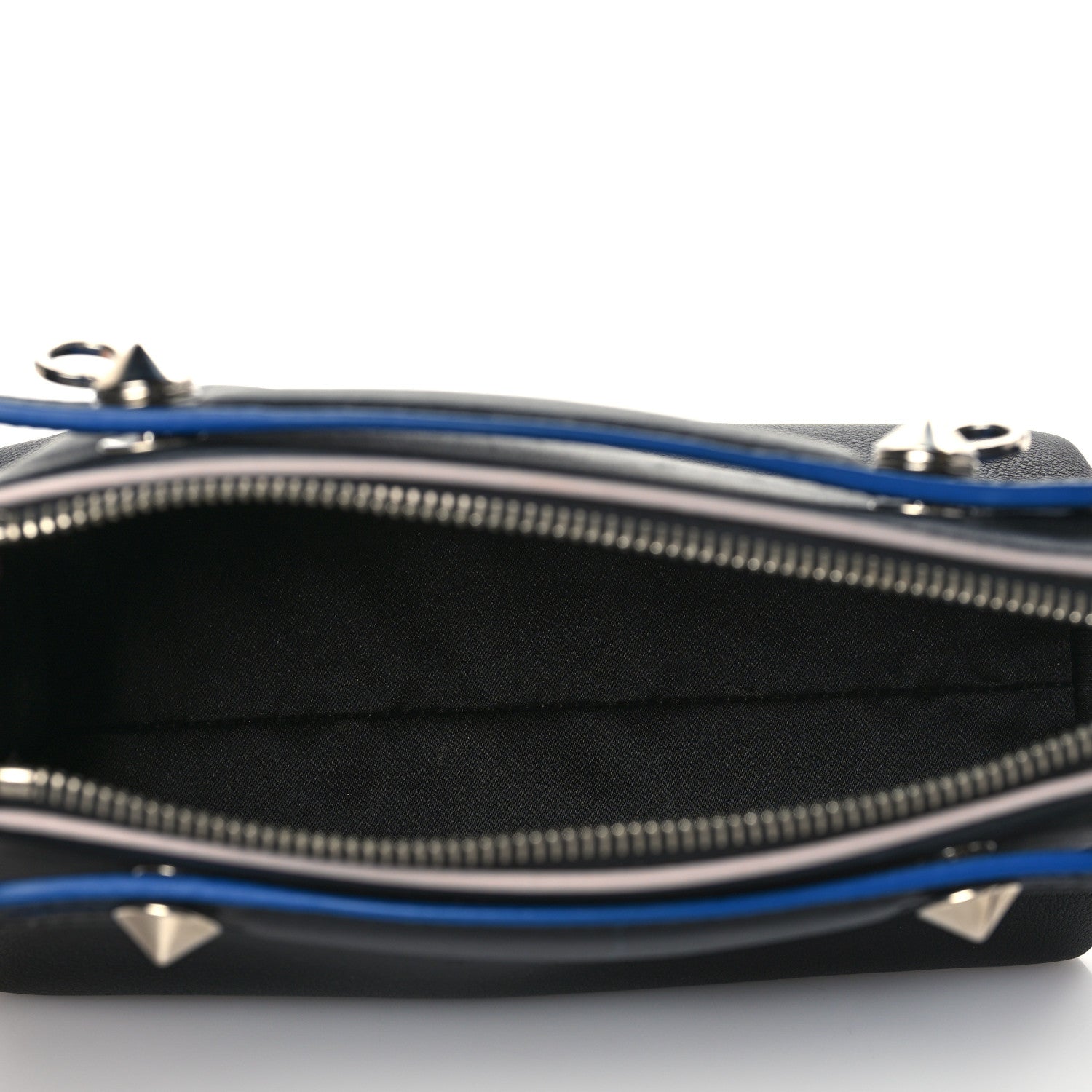 Fendi Vitello Dolce Crystal Croc Tail Mini By The Way Boston Bag Black Multicolor 5 of 10