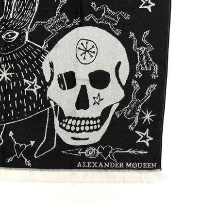 Alexander McQueen Wool Skull Scarf Black 4 of 6
