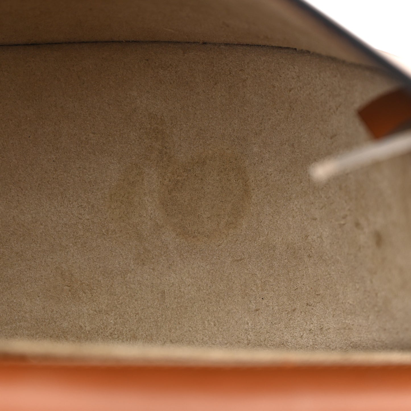 Calfskin Suede Medium Nile Bracelet Bag Caramel