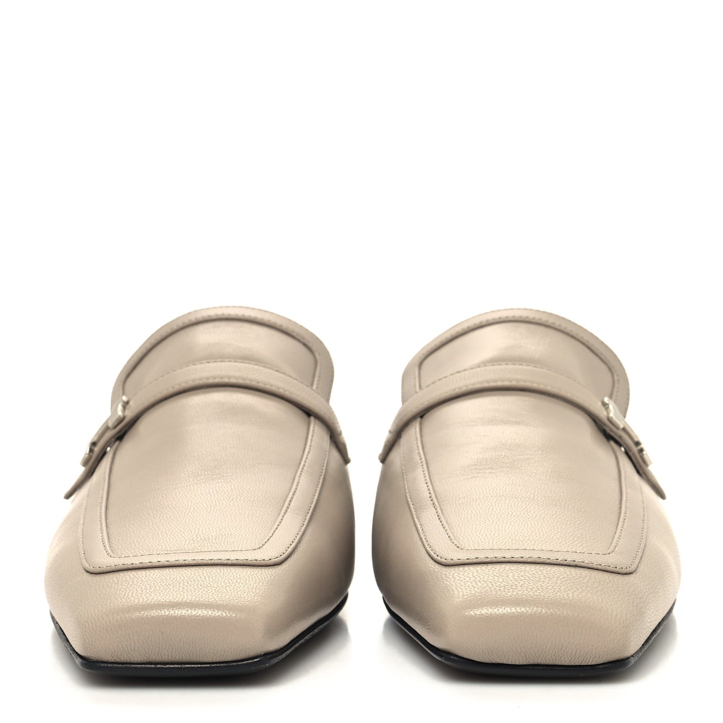 Goatskin Groupie Mules 39 Beige Mastic
