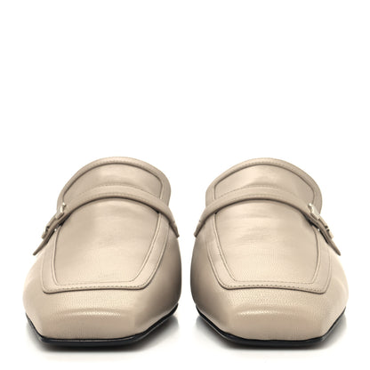 Hermes Goatskin Groupie Mules 39 Beige Mastic 3 of 9