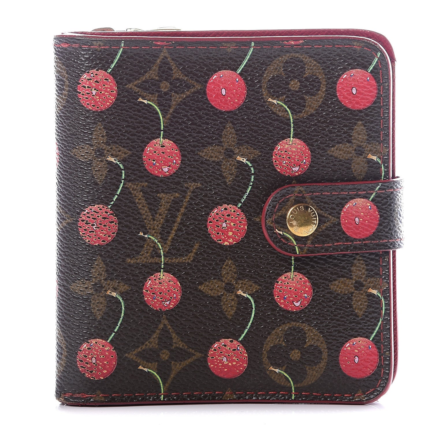 Louis Vuitton Monogram Cerises Compact Zippe Wallet 1 of 10