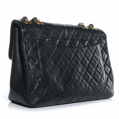 Chanel Lambskin XL Jumbo Flap Black 3 of 9