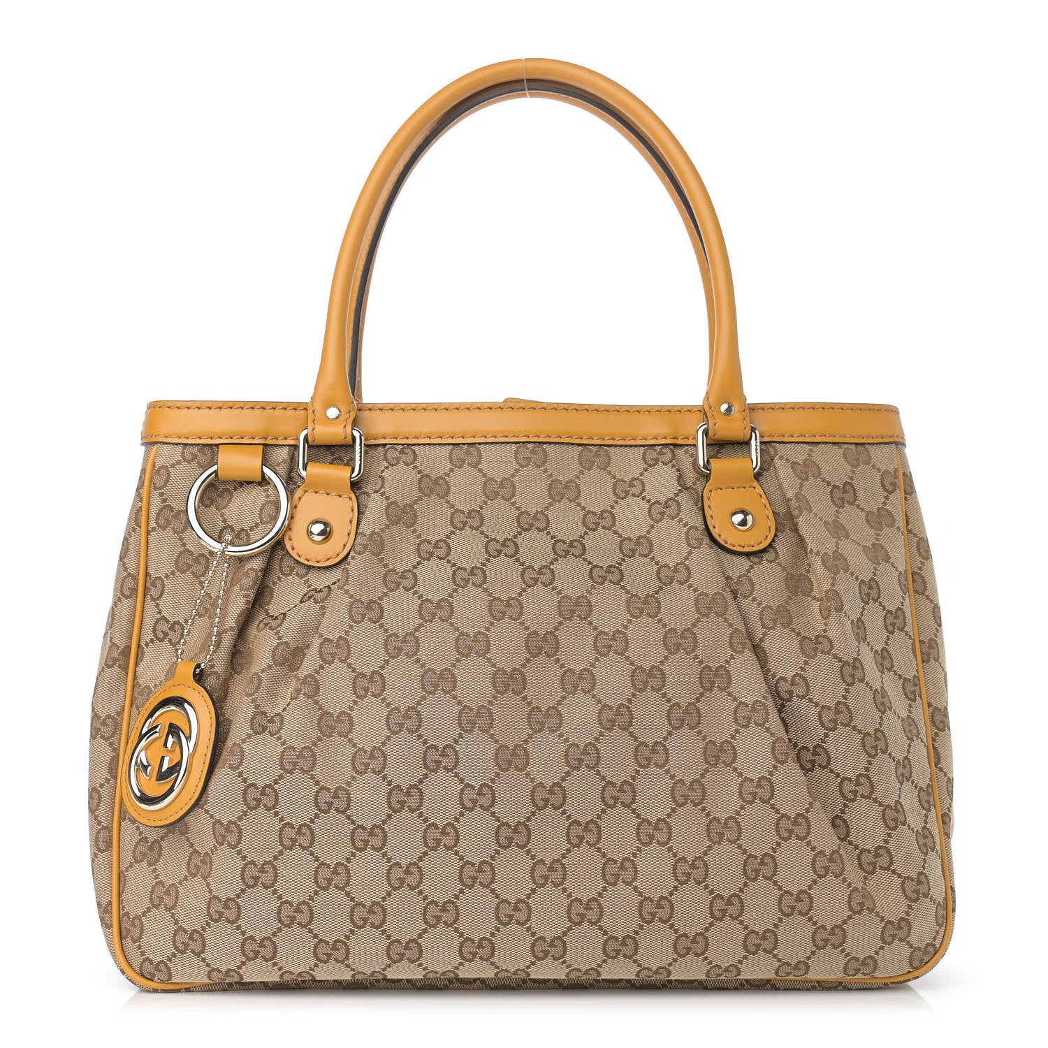Gucci Monogram Medium Sukey Top Handle Tote Yellow 1 of 12