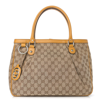 Gucci Monogram Medium Sukey Top Handle Tote Yellow 1 of 12