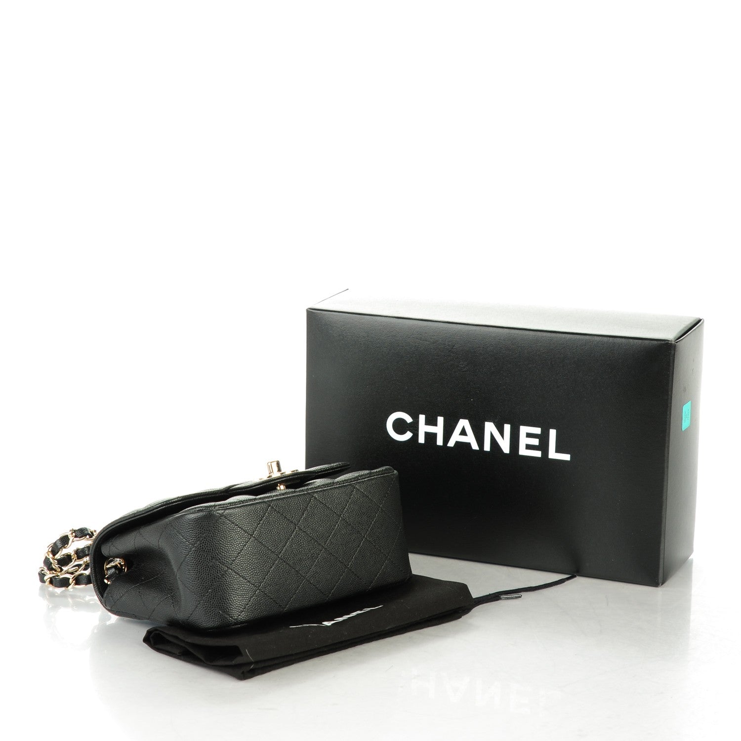 Chanel Caviar Quilted Mini Square Flap Black 4 of 7