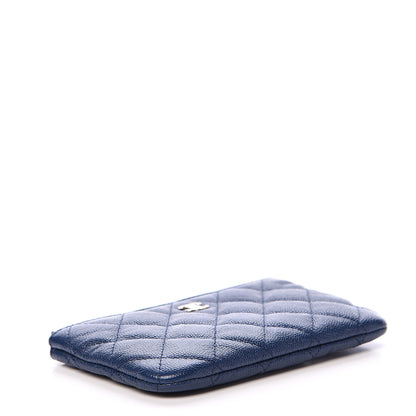Chanel Caviar Quilted Small Cosmetic Case Navy 3 of 7