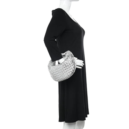 Bottega Veneta Metallic Nappa Intrecciato Mini Jodie Silver 2 of 10