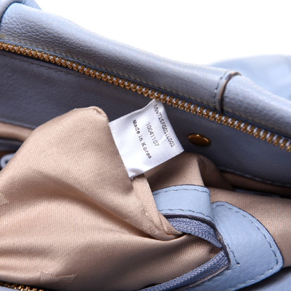 MCM Grained Calfskin Crossbody Blue 10 of 14