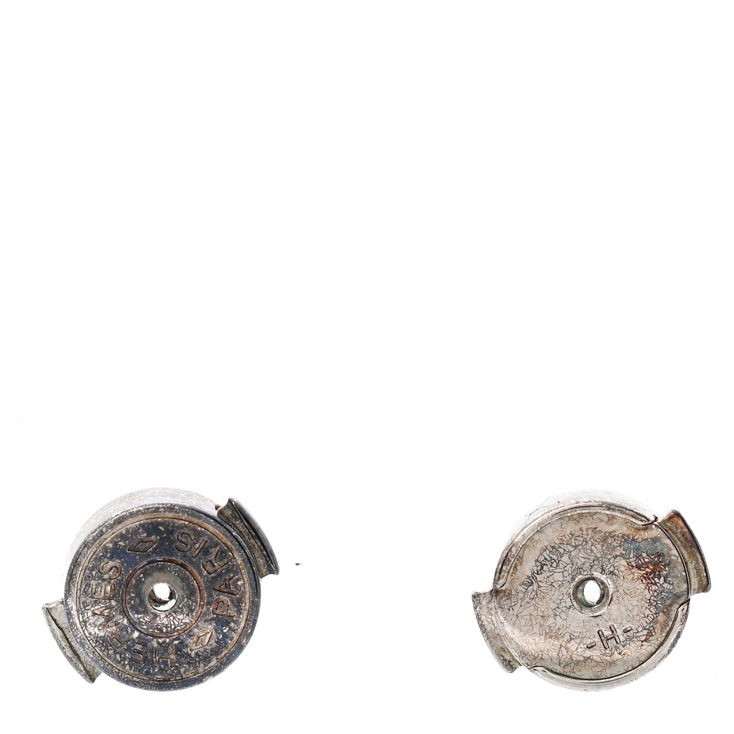 Palladium Lacquered Pop H Earrings Rouge Corail