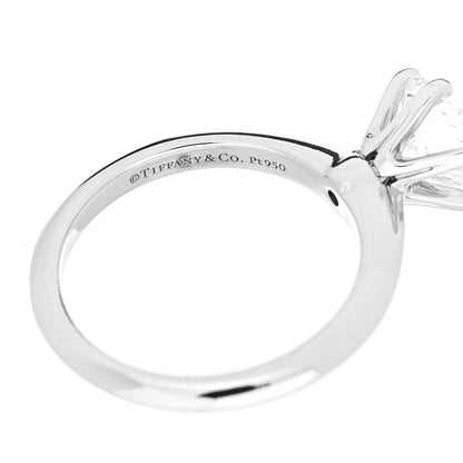 Tiffany Platinum Diamond 1.67ct Solitaire Engagement Ring 51 5.75 6 of 7