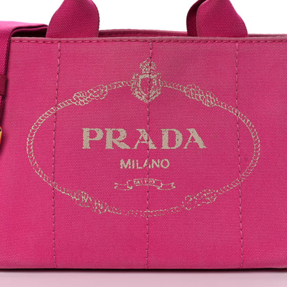 Prada Canapa Small Logo Tote Fuxia 7 of 13