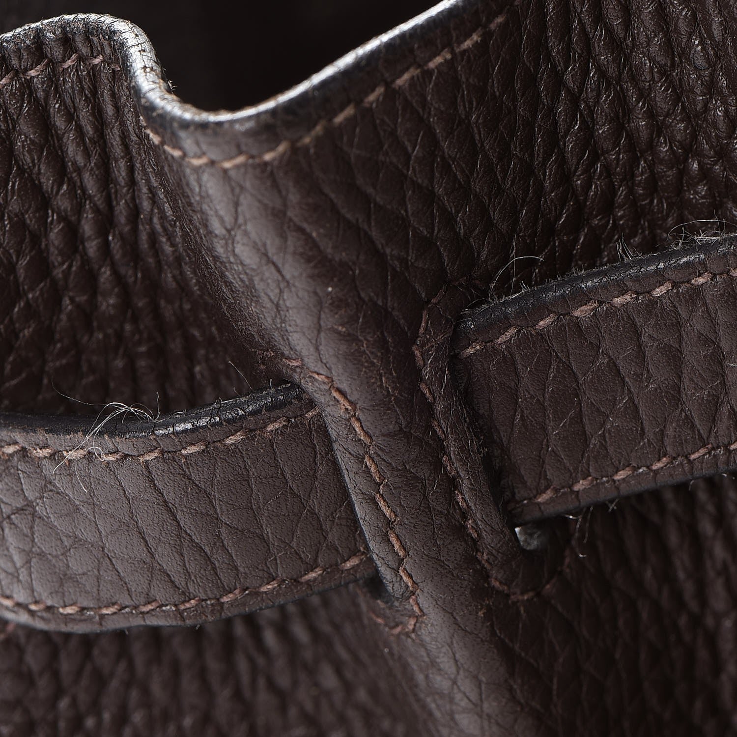 Hermes Taurillon Clemence Birkin 30 Chocolate 32 of 48