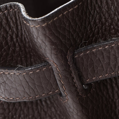 Hermes Taurillon Clemence Birkin 30 Chocolate 32 of 48