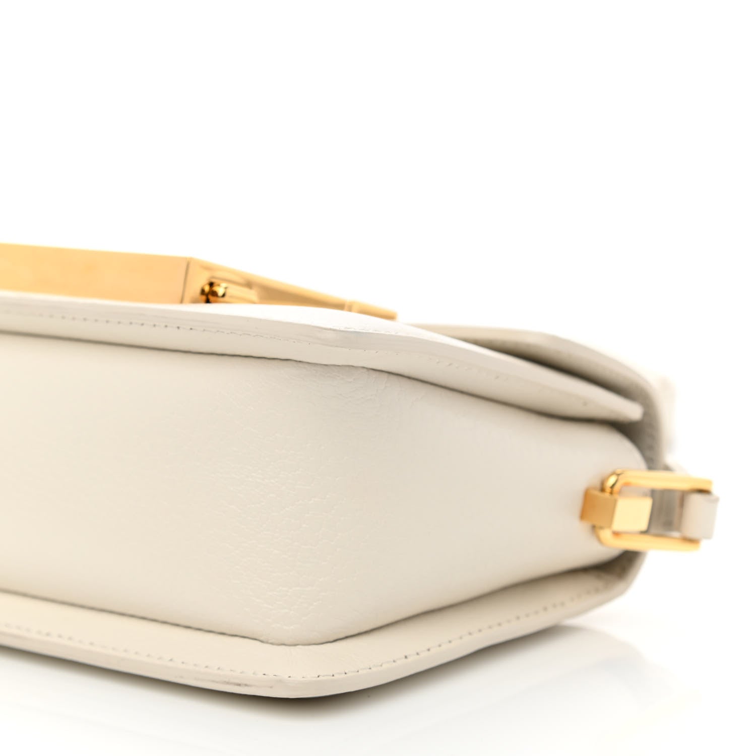 Tom Ford Shiny Goatskin Mini T Clasp Shoulder Bag White 8 of 11