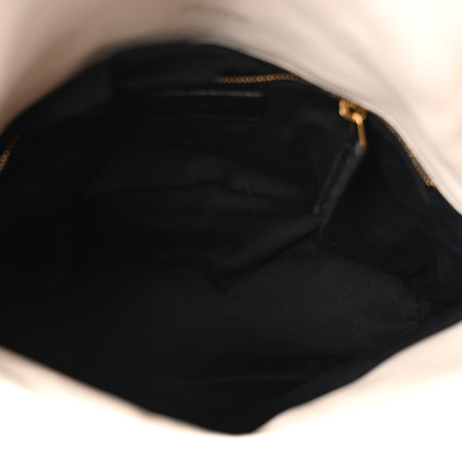 Saint Laurent Lambskin Quilted Medium Loulou Puffer Monogram Chain Satchel Crema Soft 5 of 10