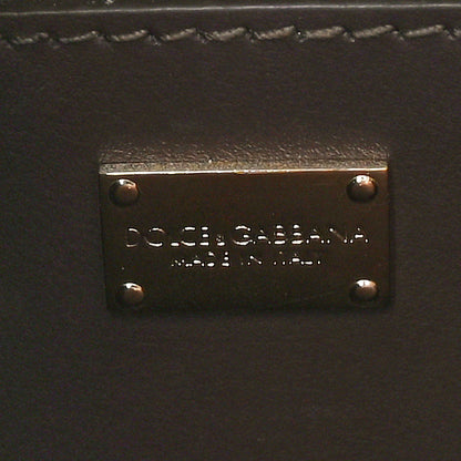 Dolce & Gabbana DOLCE GABBANA Patent DG Logo Flap Crossbody Bag Brown 6 of 9