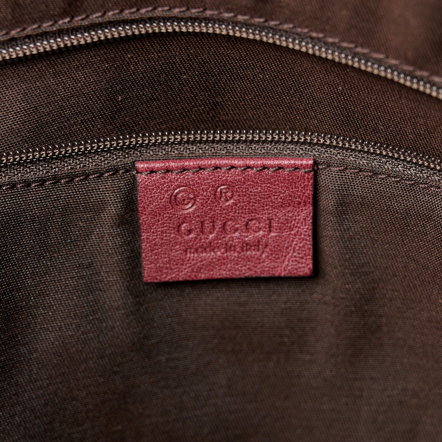 Gucci Guccissima Tender Bamboo Bar Tote Burgundy 6 of 10