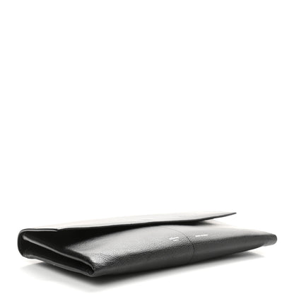 Celine Goatskin Folded Clutch With Strap Black 4 of 17