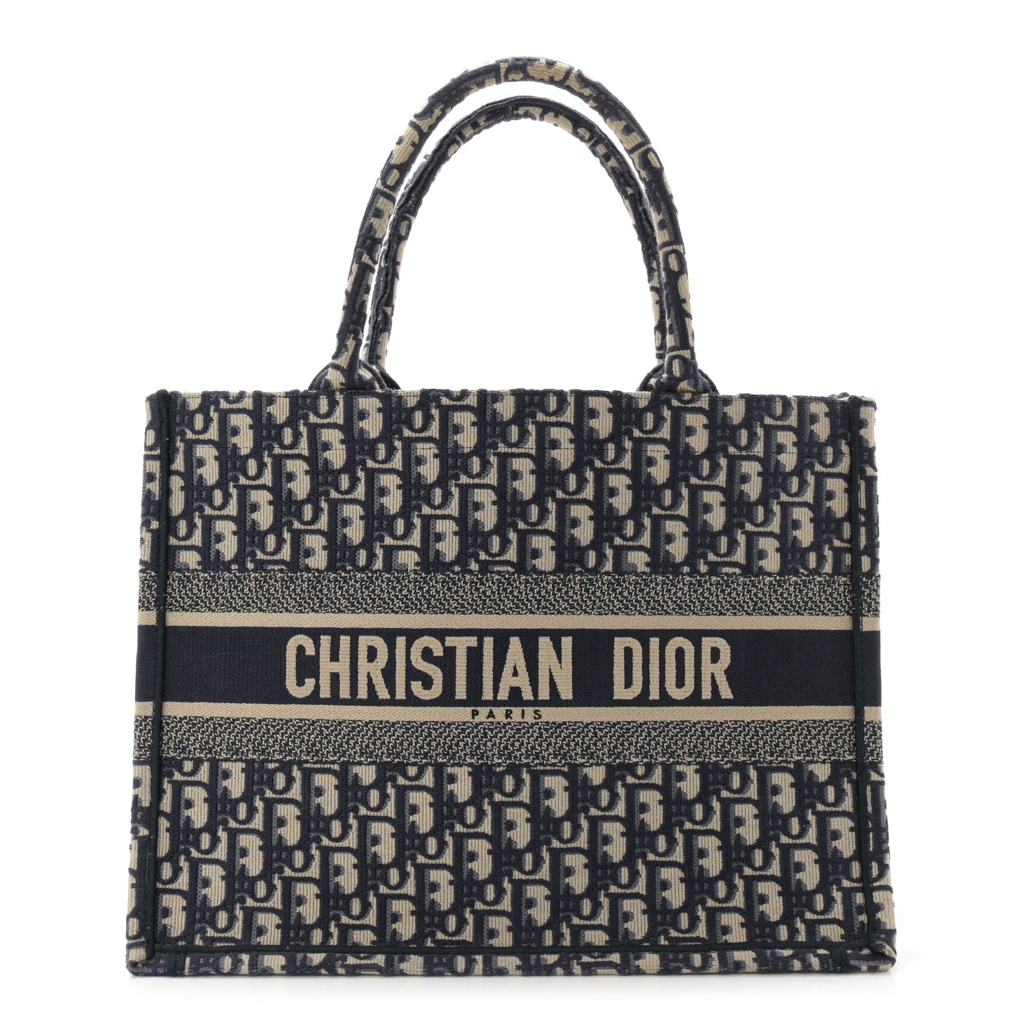 Christian Dior Oblique Medium Book Tote Blue Multicolor 1 of 11
