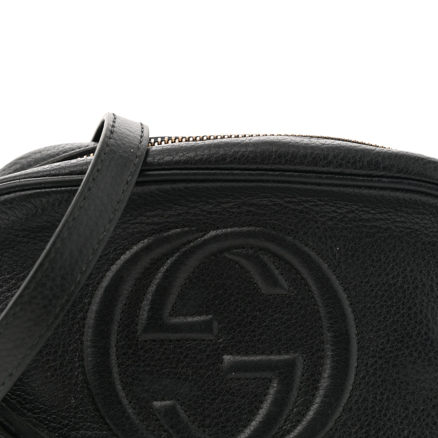 Gucci Pebbled Calfskin Mini Soho Disco Bag Black 8 of 13