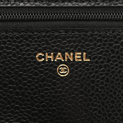 Chanel Caviar Quilted Wallet On Chain WOC Black 6 of 14