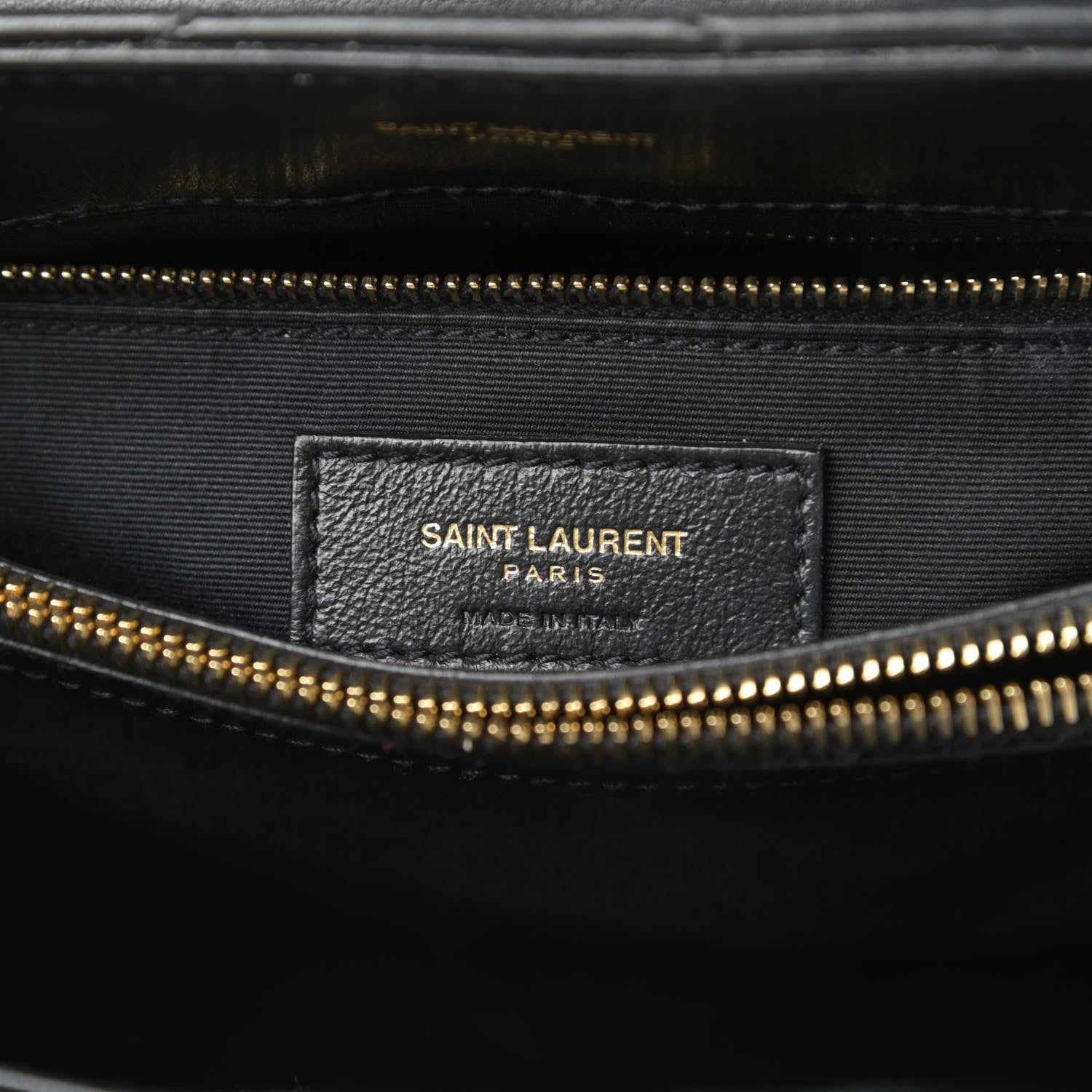Saint Laurent Calfskin Y Quilted Monogram Medium Loulou Chain Satchel Black 6 of 17