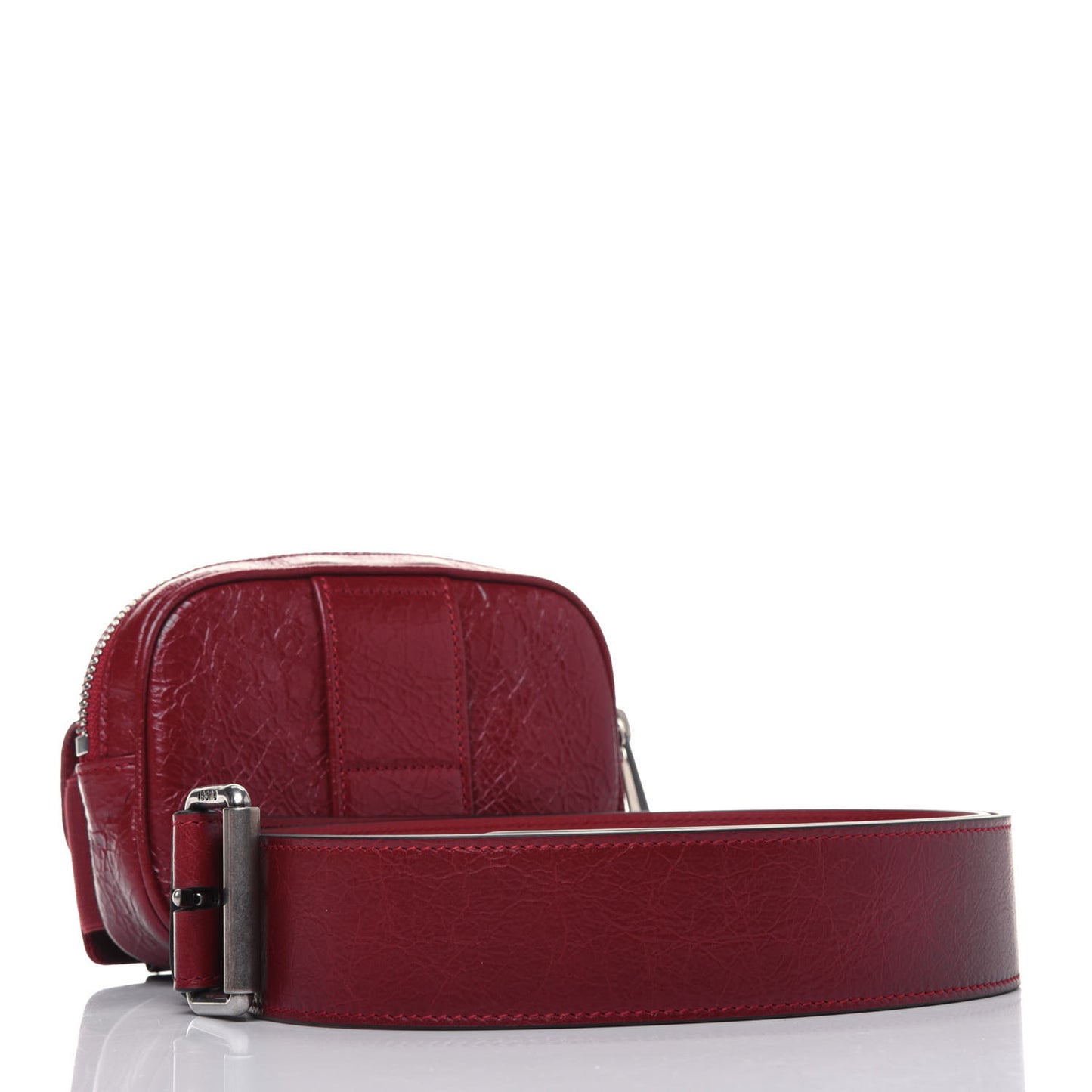 Fluffy Calfskin Mini Morpheus Belt Bag 90 36 Red