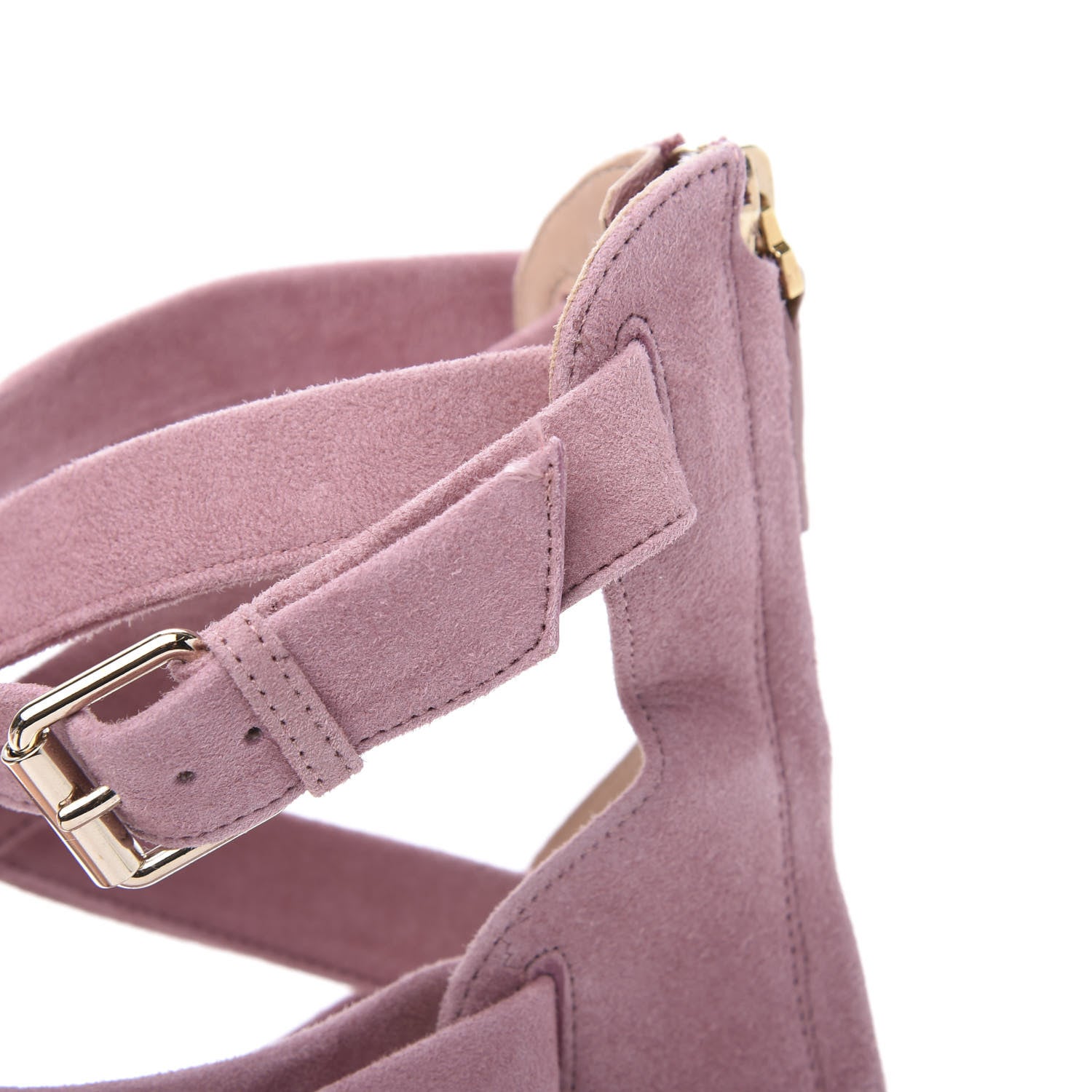 Valentino Garavani Plum Suede Ankle Strap Pumps 39.5 Antique Rose 6 of 8