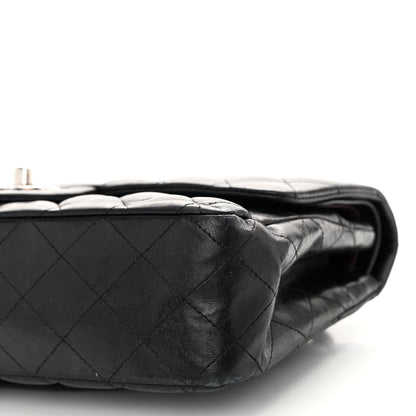 Chanel Lambskin Quilted Medium Double Flap Black 10 of 10