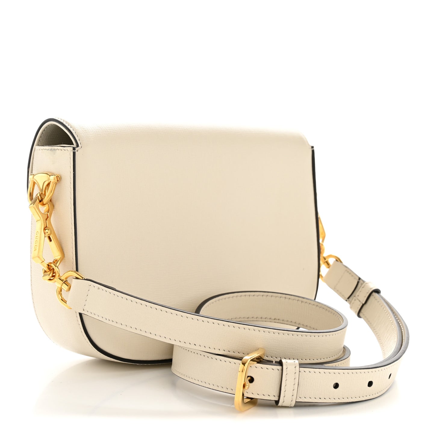 Azalea Calfskin Horsebit 1955 Shoulder Bag Mystic White