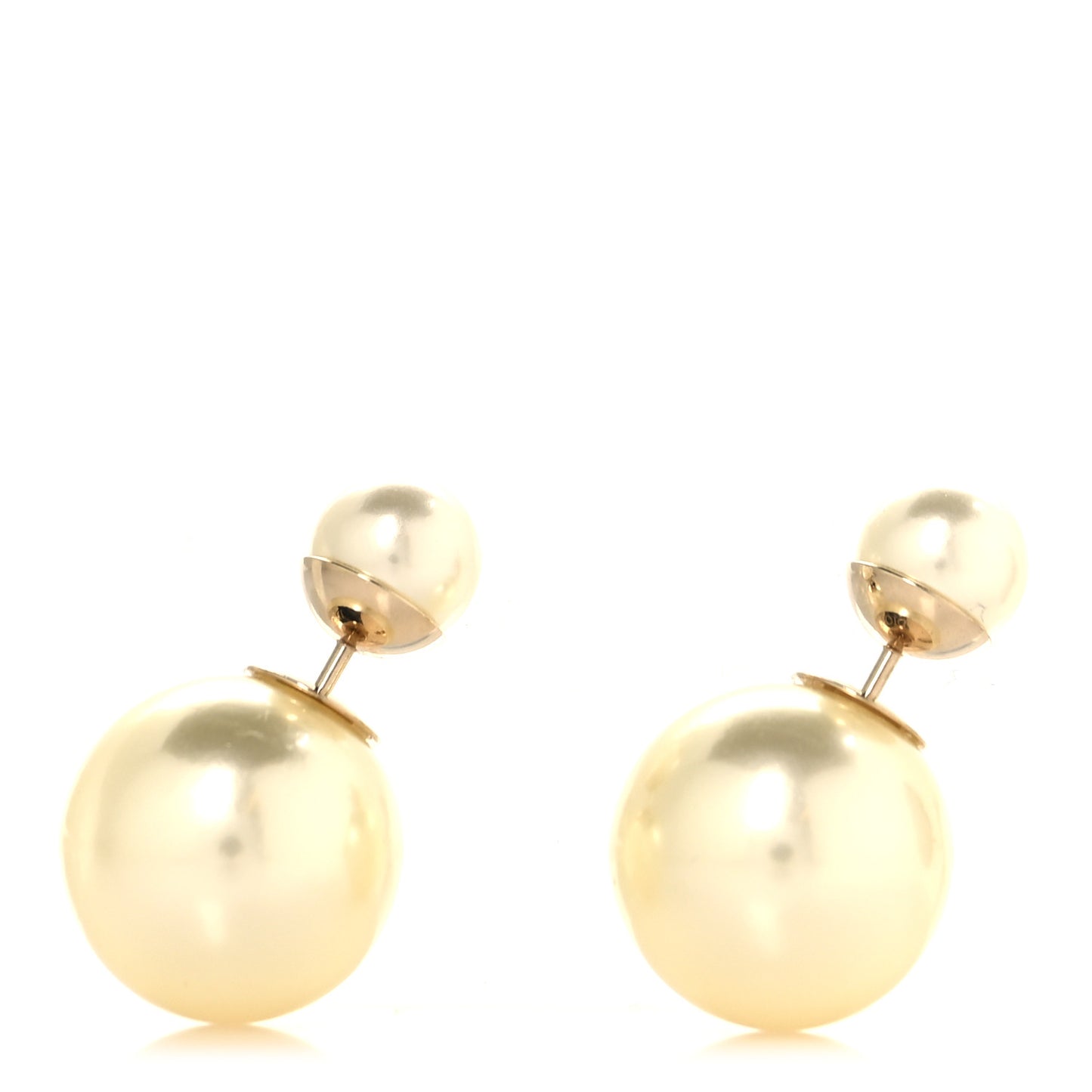 Pearl Mise En Dior Tribal Earrings Gold