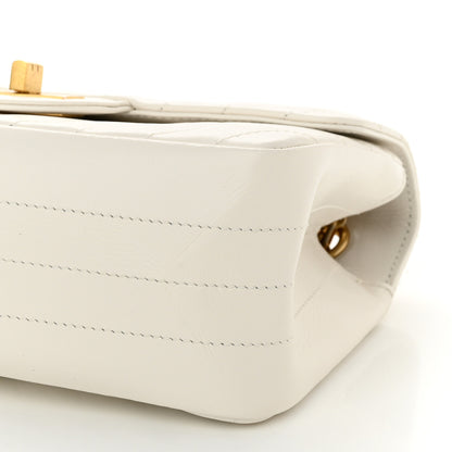 Chanel Aged Calfskin Chevron Quilted 2.55 Reissue Mini Flap White 10 of 11