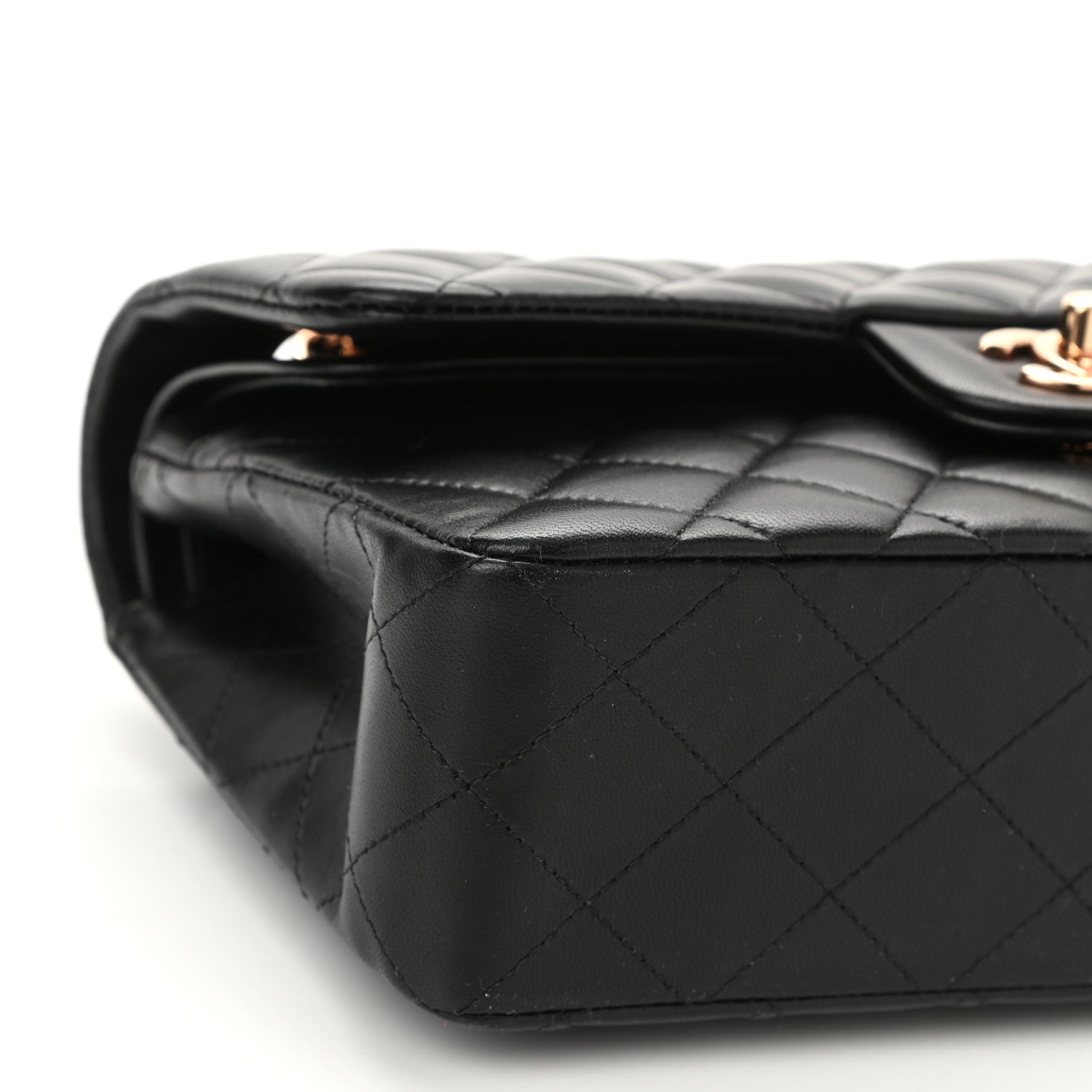 Chanel Lambskin Quilted Small Double Flap Black 9 of 10