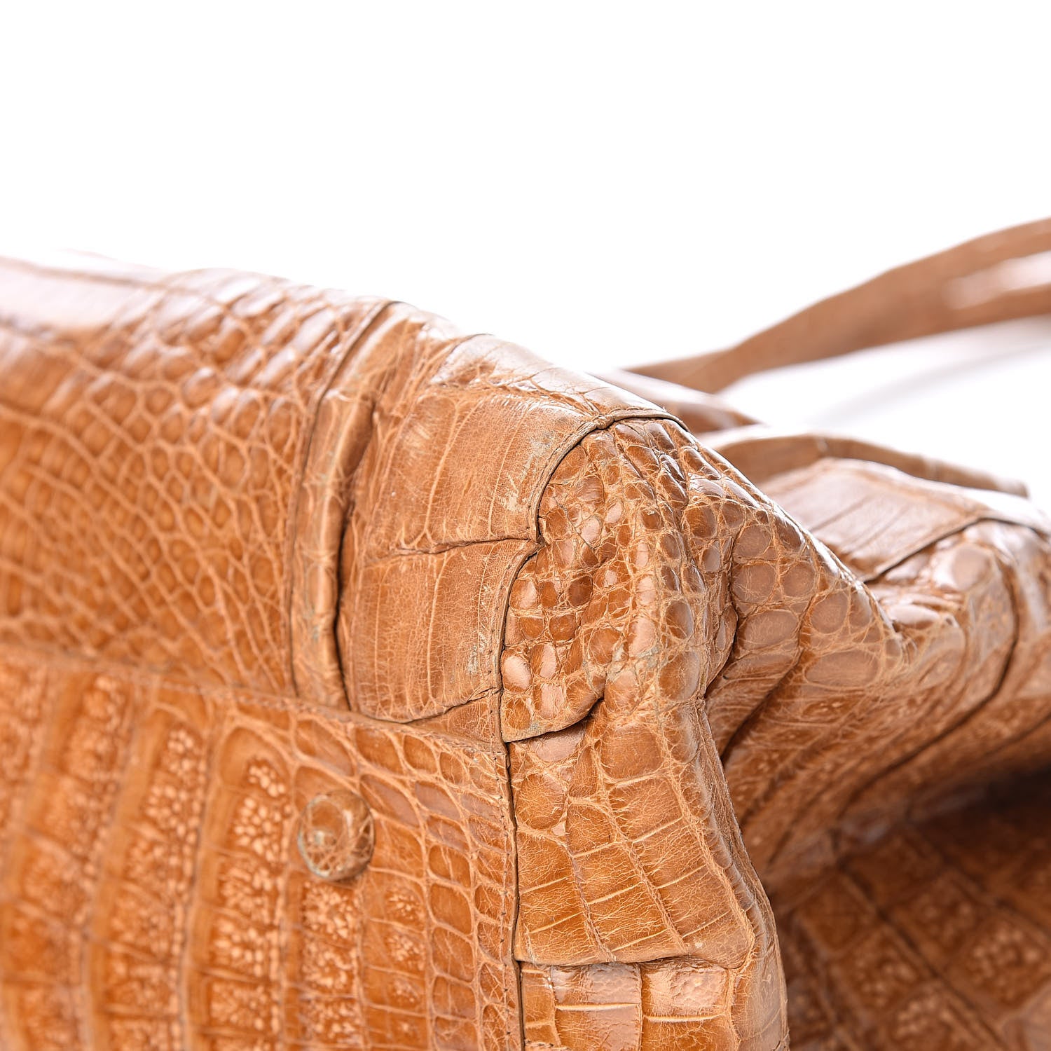 Nancy Gonzalez Crocodile Top Handle Tote Brown 8 of 15