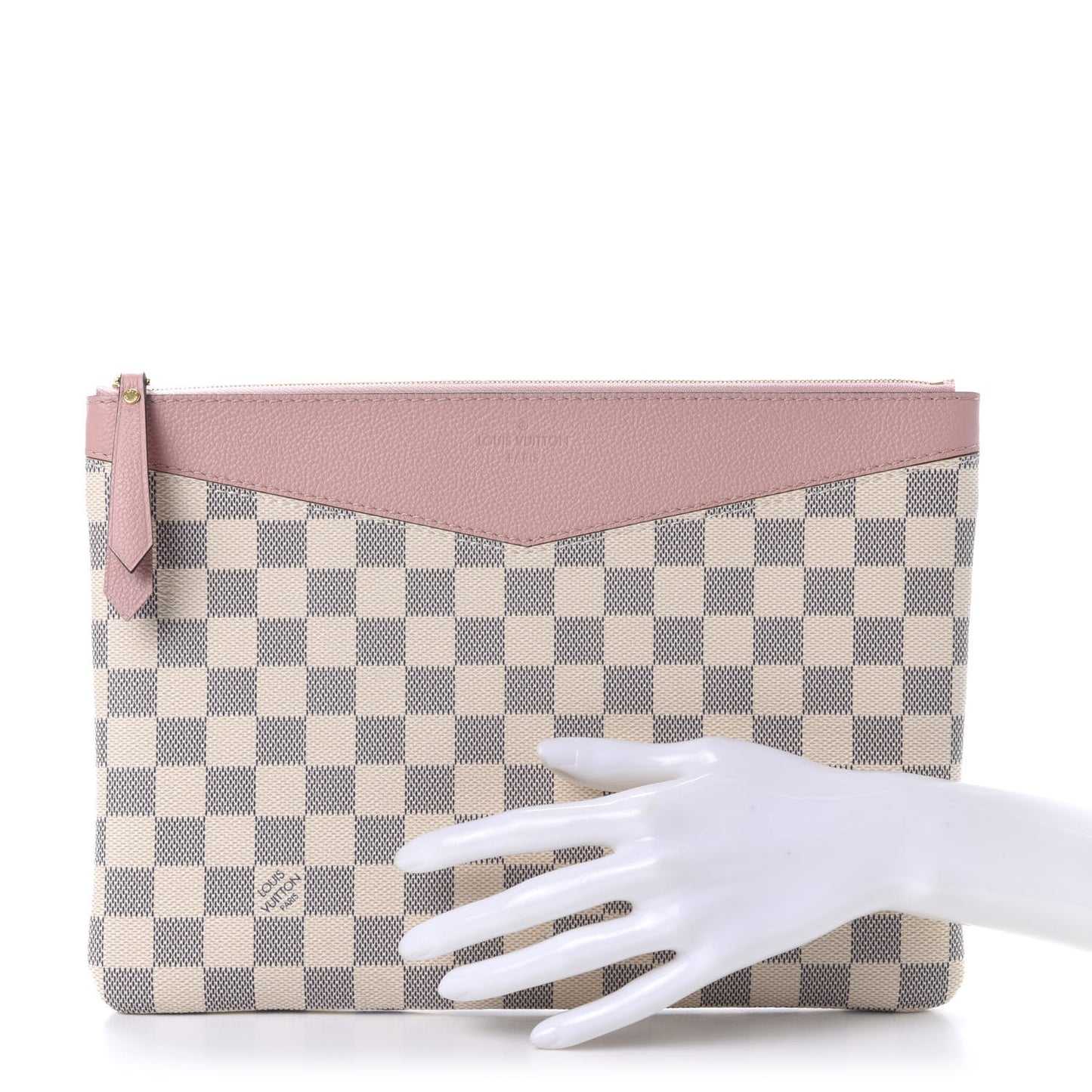 Damier Azur Daily Pouch Rose Poudre