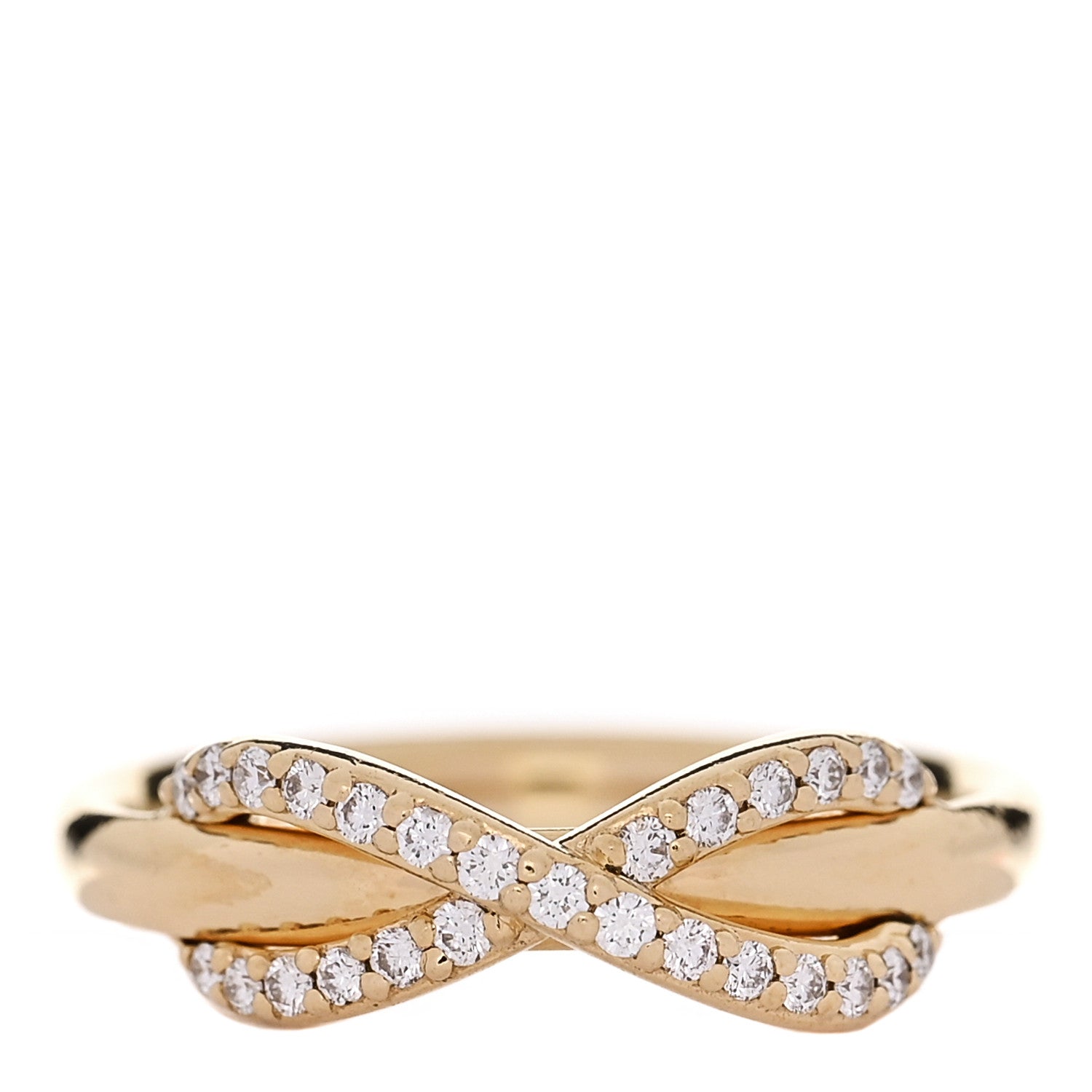 ティファニーです！ Tiffany 18K Yellow Gold Diamond Infinity Ring 52 6 1862088