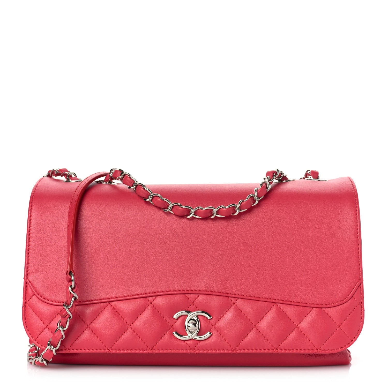 Chanel Calfskin Jumbo Tramezzo Flap Red 1 of 9