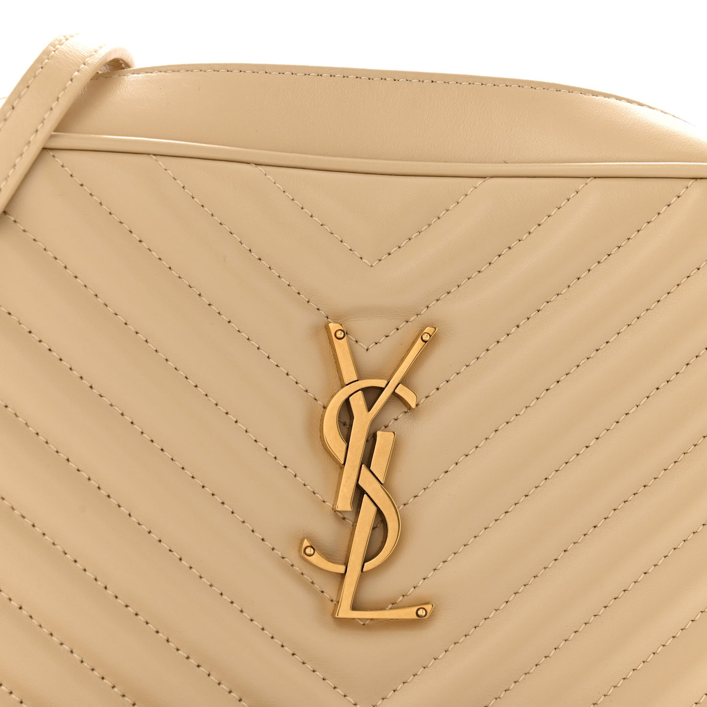 Calfskin Matelasse Monogram Lou Camera Bag Nude Powder