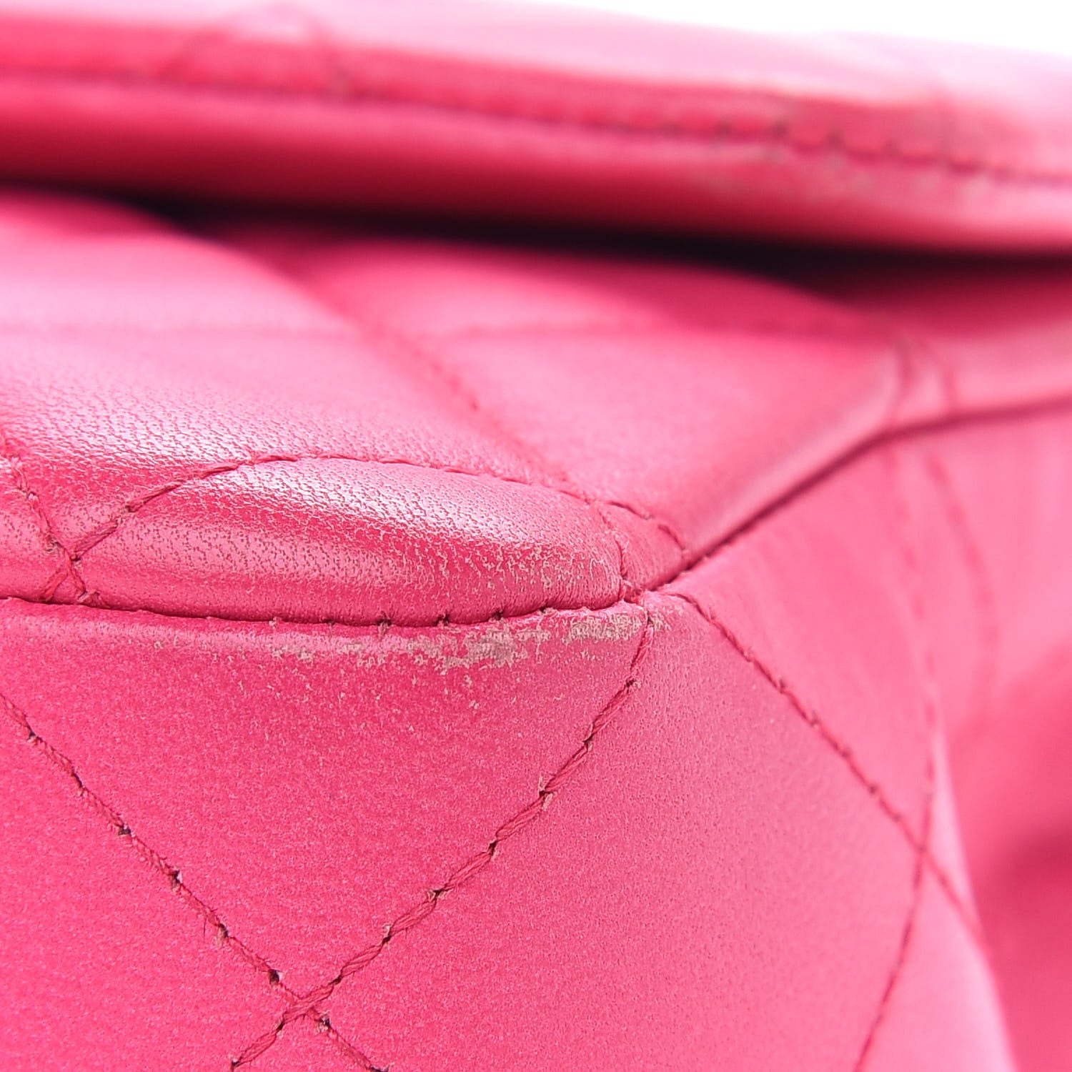 Chanel Lambskin Quilted Mini Rectangular Flap Fuchsia 11 of 11