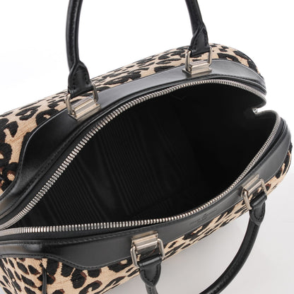 Louis Vuitton Jacquard Velvet Leopard Print Stephen Sprouse Speedy 7 of 7