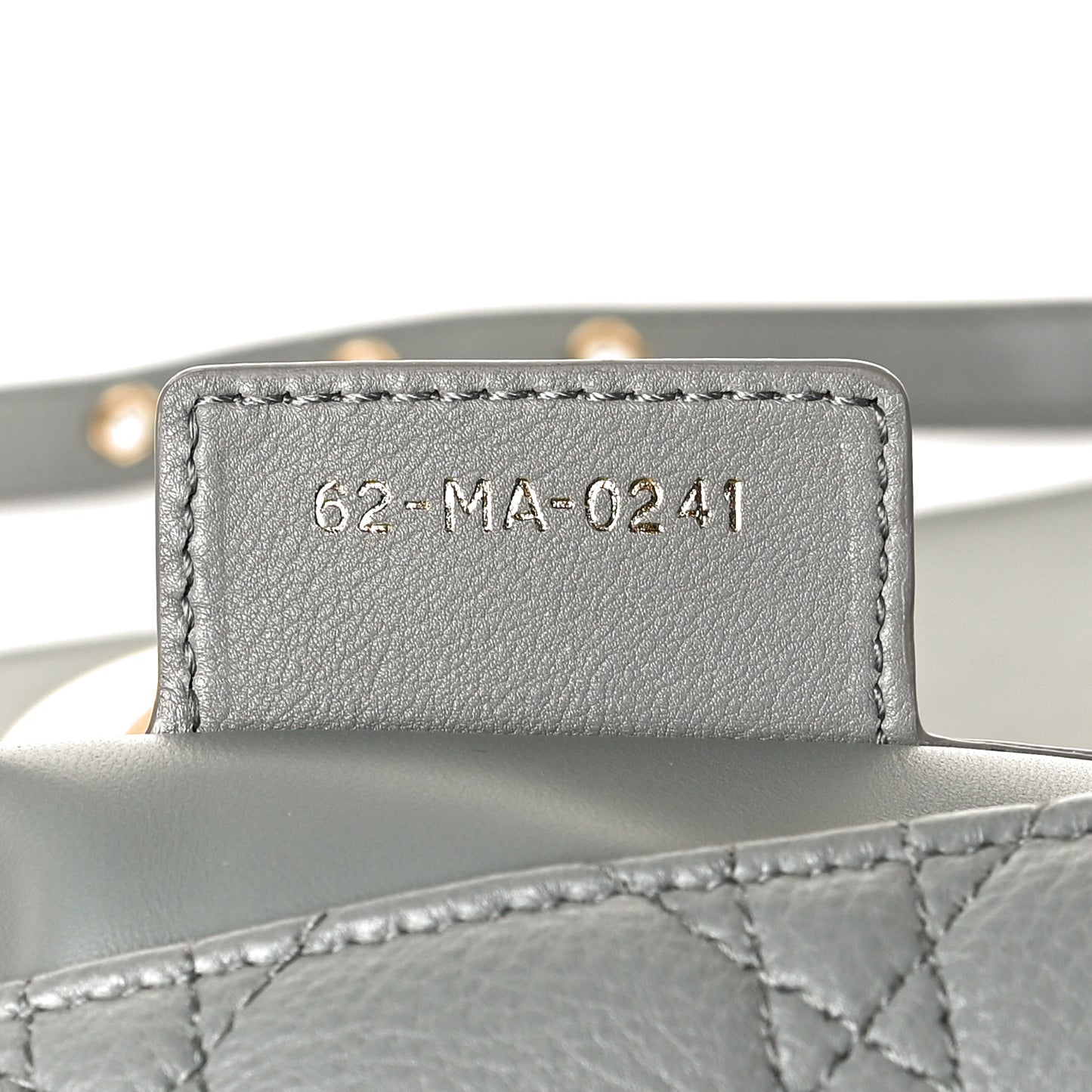 Lambskin Cannage Medium Caro Bag Grey