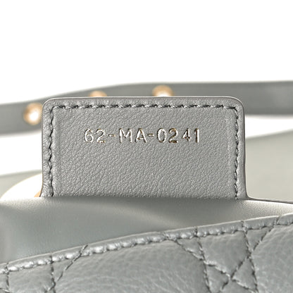 Christian Dior Lambskin Cannage Medium Caro Bag Grey 7 of 16