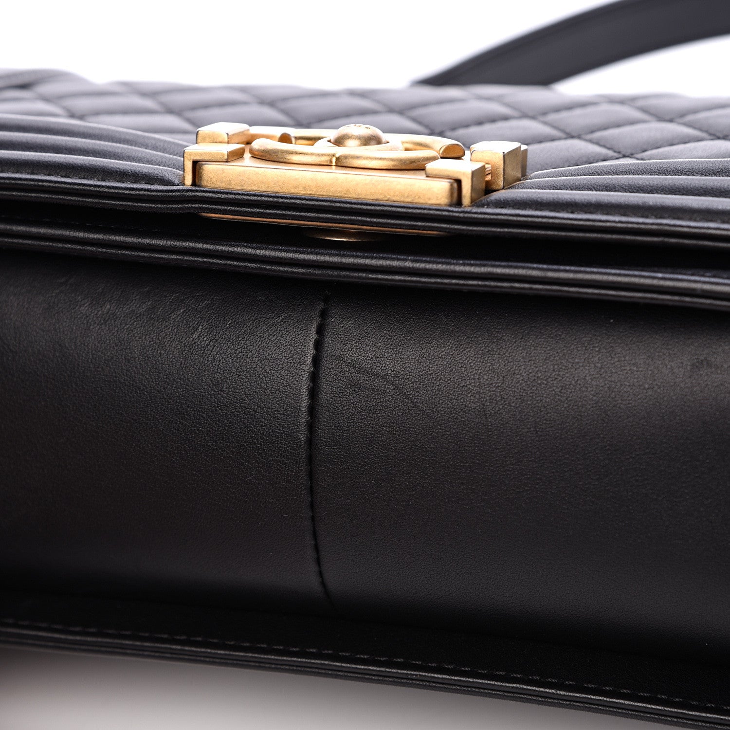 Chanel Calfskin Quilted Medium Boy Flap Black 10 of 12